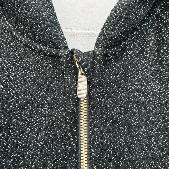 Lululemon Pave New Ways Black White Hoodie Full Zip Small Comfy - Picture 7 of 13